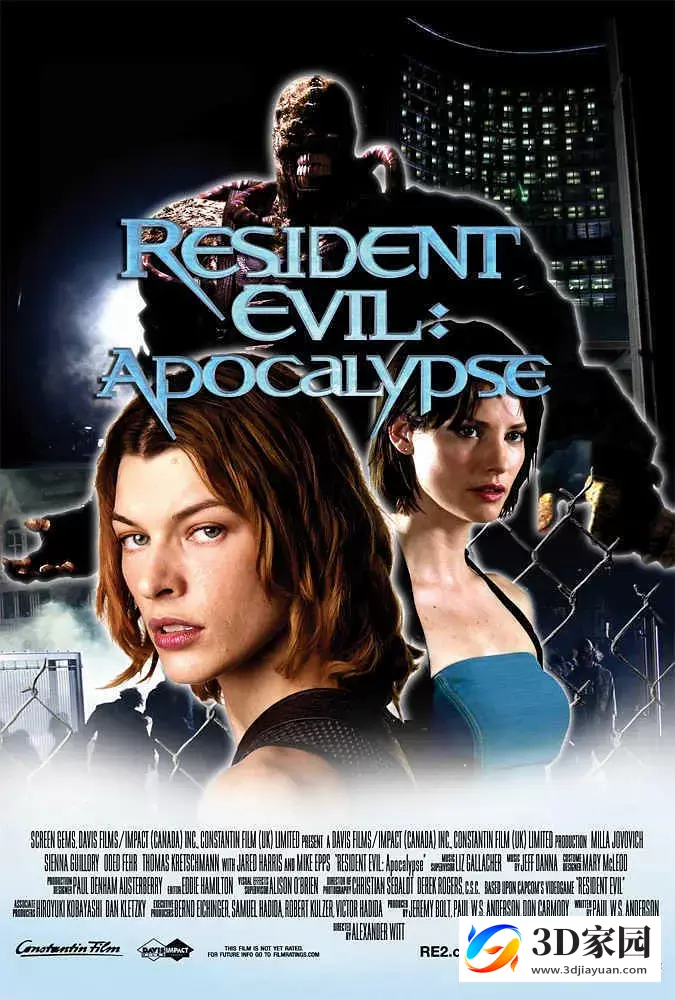 3D电影《生化危机2》3D左右格式 高清4K 国英双语VR电影 百度网盘下载-3D家园