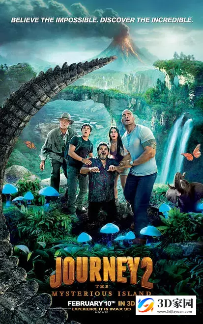3D电影《地心历险记2：神秘岛》3D左右格式 高清 百度网盘下载-3D家园