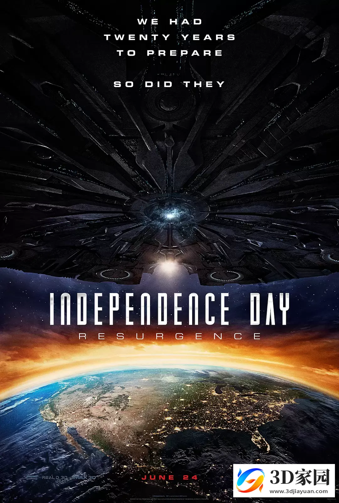 3D电影《独立日2卷土重来》左右格式3D版 网盘迅雷BT下载-3D家园