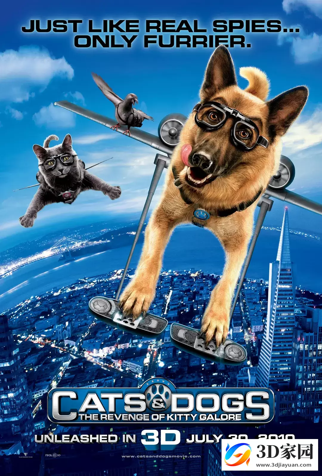 3D电影《猫狗大战2珍珠猫复仇》 3DVR电影 中文字幕 1080P 网盘下载-3D家园