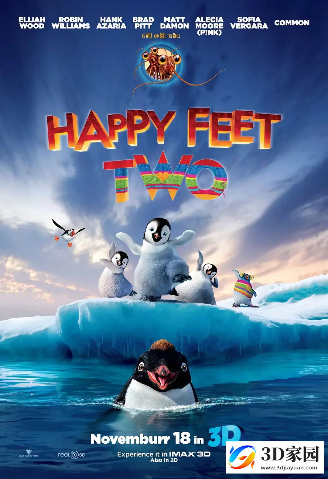 3D电影《快乐的大脚2》左右格式3D版高清电影网盘迅雷BT下载-3D家园