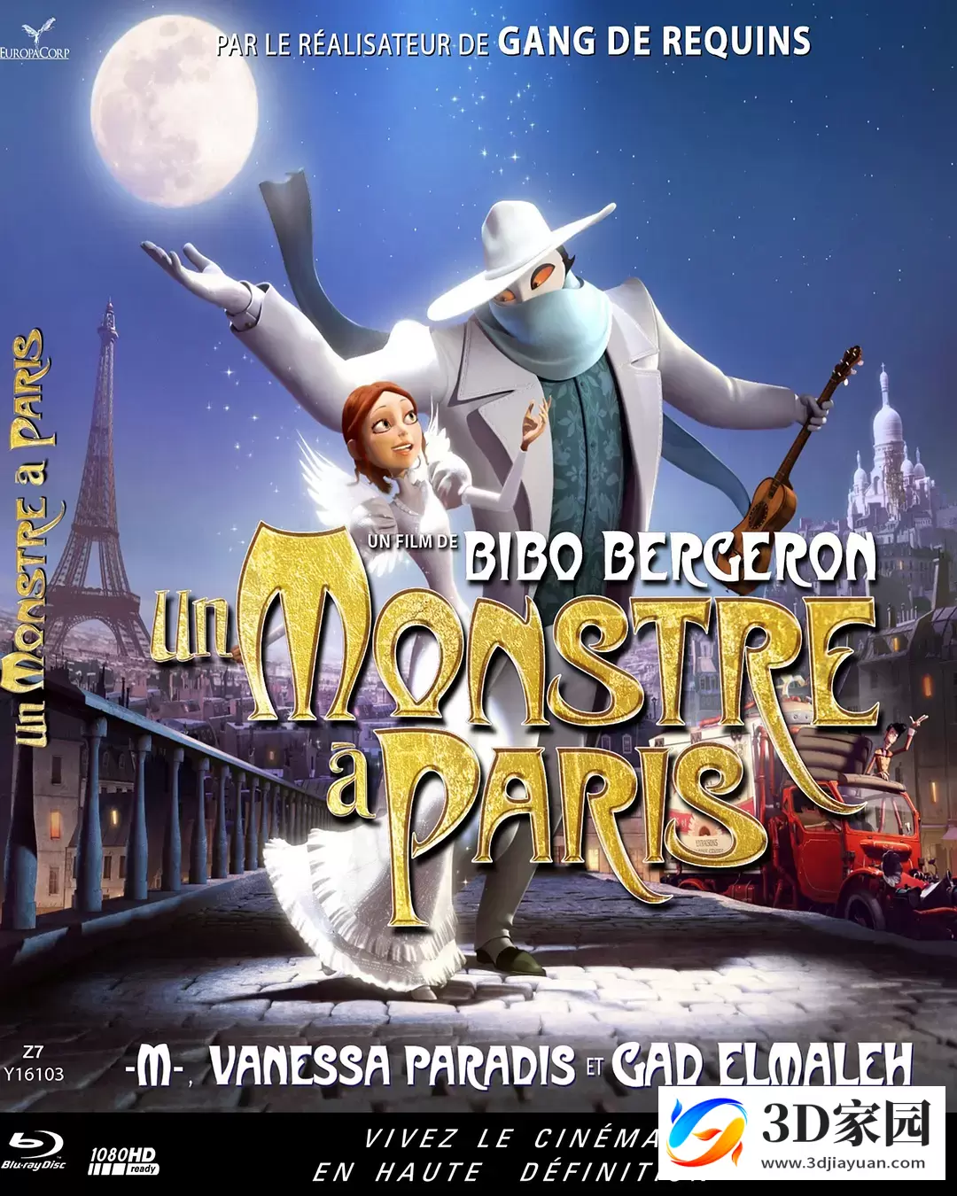 3D电影《怪兽在巴黎》左右格式3D版 高清网盘 下载 A Monster in Paris 3DVR-3D家园